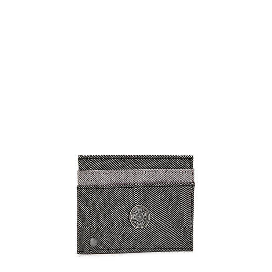 Kipling Jonas Card Case Bags Duo Grey Black | AU 2143DF